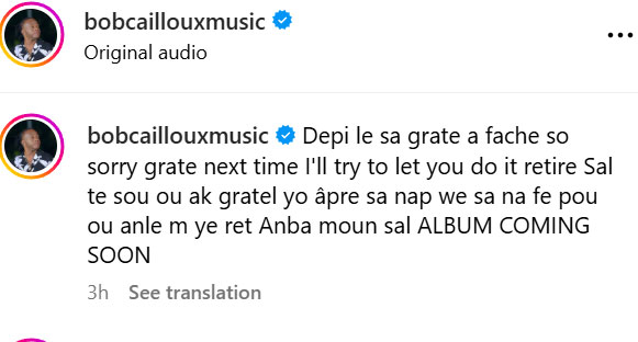 Bob Cailloux diss Fat le sage